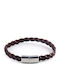 Herren Armbänder Edelstahlstahl & Leder 21cm Tribute 0230445901
