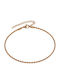 Steel Anklet Chain Rose Gold Art 03716