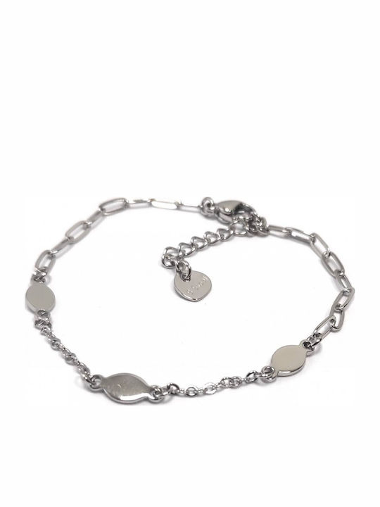 Karmafashion Damen Armband Stahl 316l Kette Silber 2222-056a