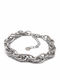 Karmafashion Damen Armband Stahl 316l Kette Silber 2222-073a