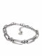Karmafashion Damen Armband Stahl 316l Kette Silbern 2222-071a