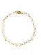 Women's Bracelet White Pearls 6-6.5 Mm Gold Elements 14K 585°
