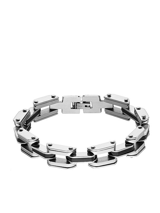 Stahlarmband Hand Schwarz Silber Br-art00028bl1