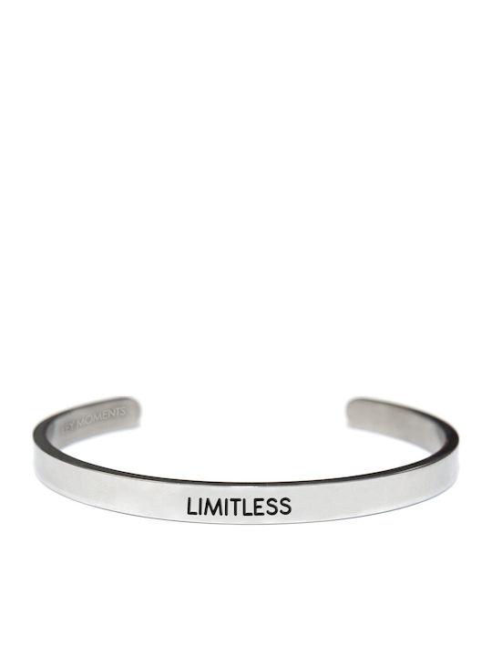 Men's Bracelet-Handcuffs Limitless Stainless Steel Key Moments Code bm0008