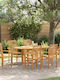 Garten- und Outdoor-Möbelsets Typsatz Speisesaal 7 Stück Braune