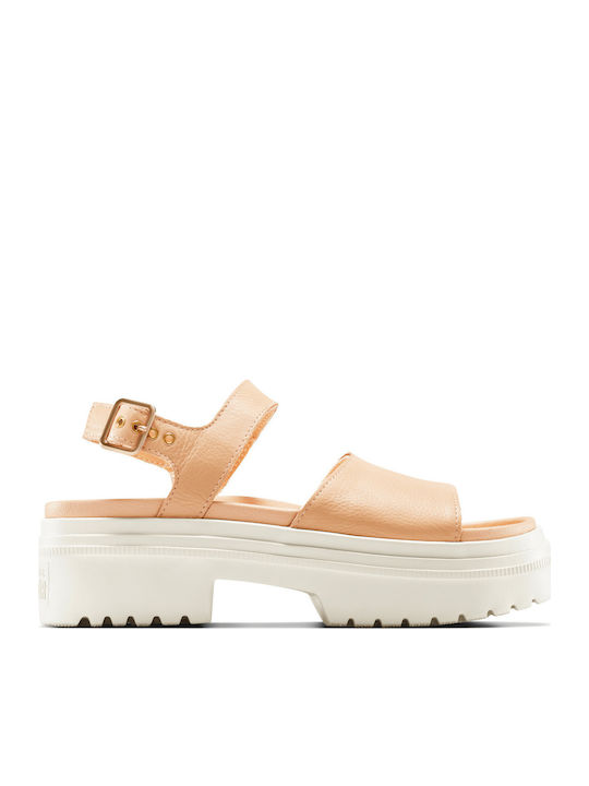 Chuck Taylor All Star Lugged Heel Sandale Casual Damă de Piele Portocalii