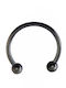 Steel Black Nose Piercing Screw 1
