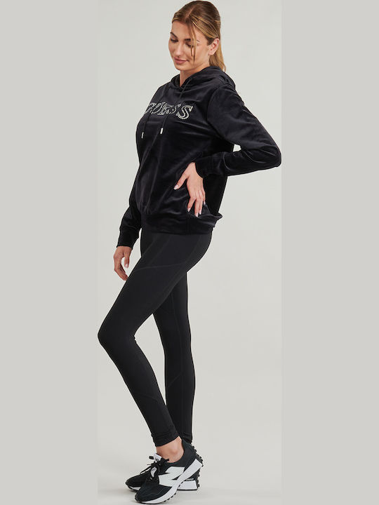 Women's Sweatshirt Hooded Black