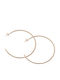 Damentaschen Ohrringe 4cm Reifen Stahl 316l Roségold Art 01940