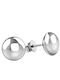 Women's Platinum Stud Earrings K14 Circle Sk11200095