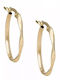 Oval Twisted Hoop Earrings K14 045104 045104 Gold 14 Carats