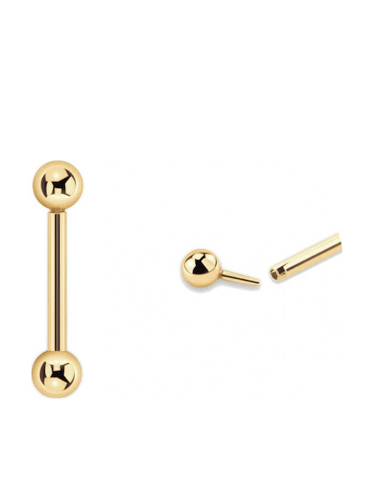 Precious Piercing Barbell Earring Gold 14K Gbbb3-10