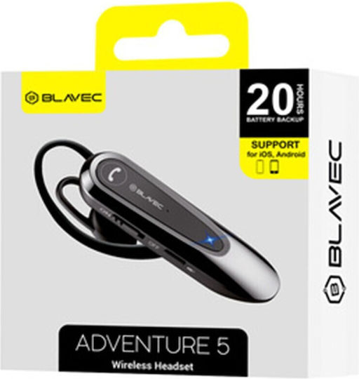 Blavec BHAD5-B In-ear Bluetooth Handsfree Ακουστικό Μαύρο