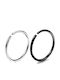 Amalfi Accessories Nose Piercing Earring Set in Steel 9mm Silver / Black 2pcs
