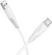 Borofone USB 2.0 Cable USB-C male - USB-A Λευκό 1m 46614-OC