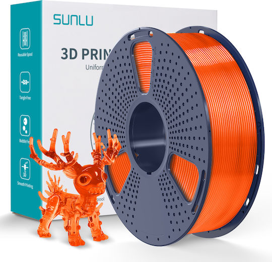 Sunlu PLA+ 3D Drucker Filament 1,75mm Orange 1kg