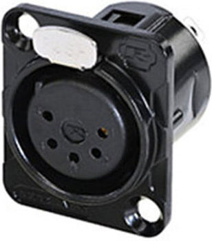 Rean Rc5fdl-b Βύσμα Σασί Dtype 5-pin Xlr Θηλυκό Μαύρο