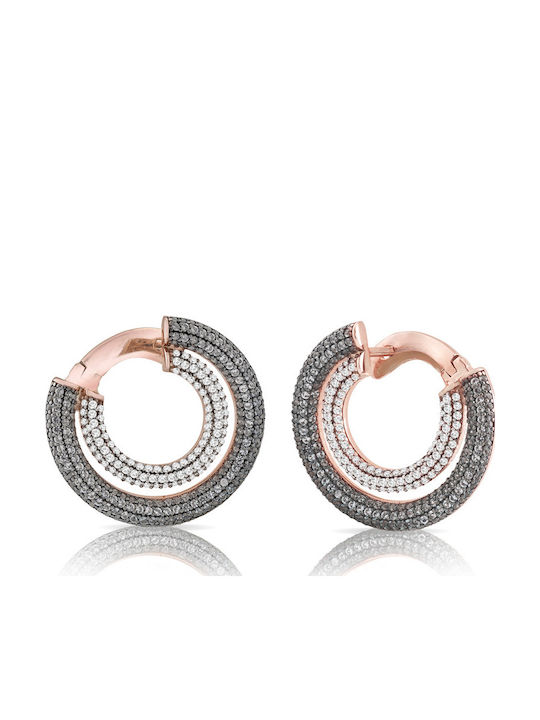 Damentaschen Ohrringe Sogni Or078rbg Silber 925 Gehäuse Roségold Zirkon