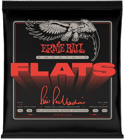 Ernie Ball Σετ Χορδών Μπάσου 43 - 108"