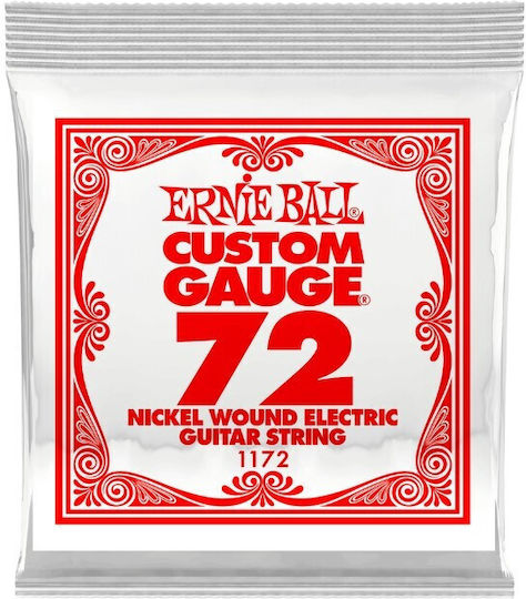 Ernie Ball Единична Струна Никелова Рана За Електрическа Китара 72"