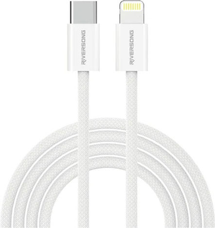 Riversong Редовна USB-C към Lightning кабел 27W Сив 2м (CL53A)