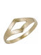 Gold Lustrous Rhombus Ring K9 039411 039411 Gold 9 Carats