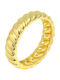 Princesilvero Ring Gold Spinner Twisted Silver 925 3zk-rg138-3