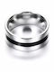 Steel Hypoallergenic Men's Ring Diameter 1.9-2-2.1 Centimeters