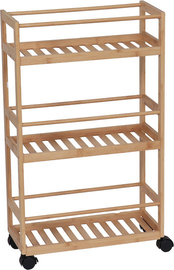 Wooden 3-Tier Beige Trolley 98219195