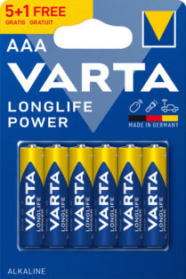 Varta Longlife Power Alkaline Batterien AAA 1.5V 6Stück