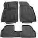 Race Axion Set Front and Back Car Mats 5 Pieces Raised Sides for Opel Mokka Chevrolet Trax 2019 Black