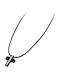 Lotus Cross Necklace Steel Ls1795 1 3
