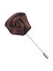 Brosche Peitu Braune Rosenblume 3019