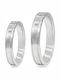 Set Wedding Rings White Gold 14K 303b
