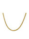 Fior Chain Gold 3mm Αλυσίδα Λαιμού Ανοξείδωτο Ατσάλι 316l 40 Cm