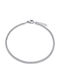 Pakora Silver Bracelet 3mm Stainless Steel 316L 20-21 Cm