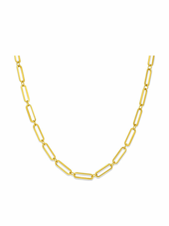 Raquel Chain Gold 4mm Neck Chain Stainless Steel 316L 55 Cm
