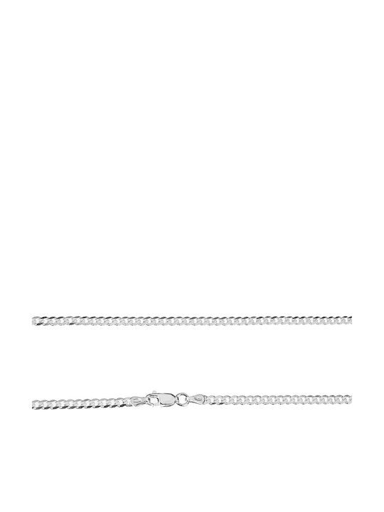 Silver Kurmet Neck Chain 55cm Gatsa 0245