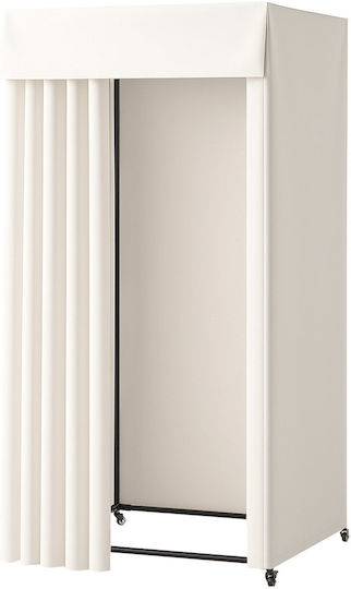 Vevor Mobile Fitting Room 39 Inches Privacy Space Black Beiges