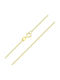 Yellow Gold K14 Thin Spiga Chain No2 40 Cm Al11140005