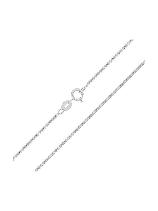 White Gold 14K Spiga Chain 45 Cm Al11245001