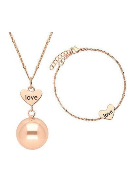 Bola Set Colier Melodic Brățară Rose-gold Love Bola-set_1_set1