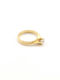 Vergoldetes Roségold Damenring K18 Weiß Zirkon Code 104672