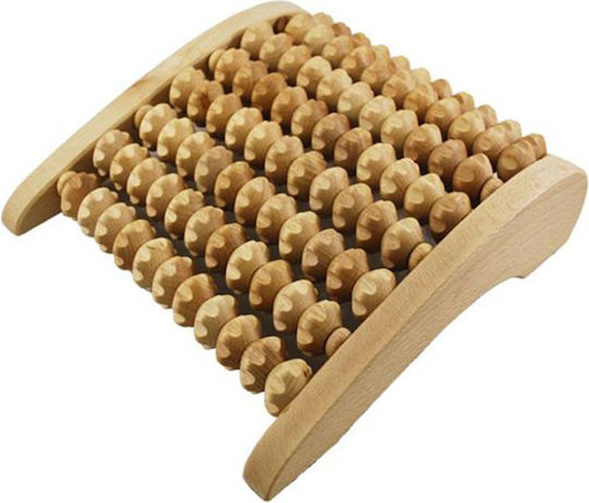 Maderotherapy Wooden Foot Massage Base 7 Rollers