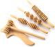 Maderotherapy Wooden Massage Tools Set of 5 for Cellulite 3x Massage Roller 40cm 1x T-Roller 37x13cm 1x Spatula 33x16cm 1x 5cm