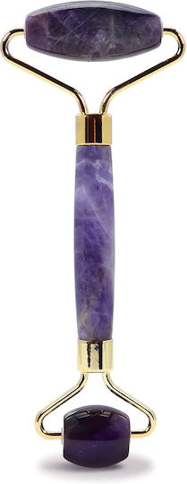 Ρολό Μασάζ Προσώπου Ορυκτό Αμέθυστος Amethyst Anti-aging Face Roller