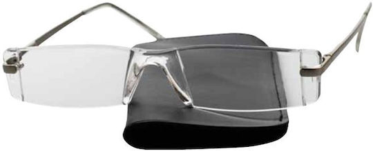 Optix Lesebrillen 334 Silber Transparent +2.00