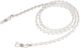 Brillenkette Perlen & Kleine Diamanten Weiß