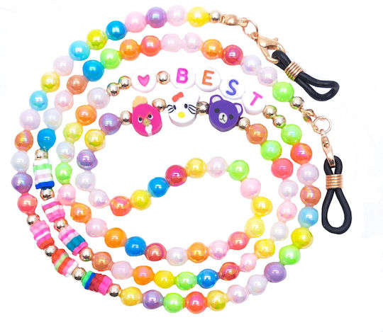 Eyeglass Chain Colorful Glossy Pearls