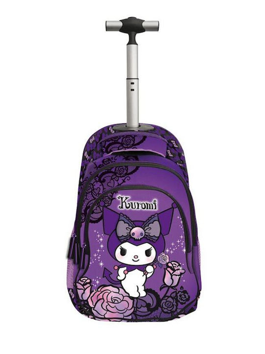 Mitama Trolley Schulranzen Purple Bloom - Rollrucksack Für Mädchen
